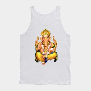 Ganesh , Hindu God Of Good Tidings Tank Top